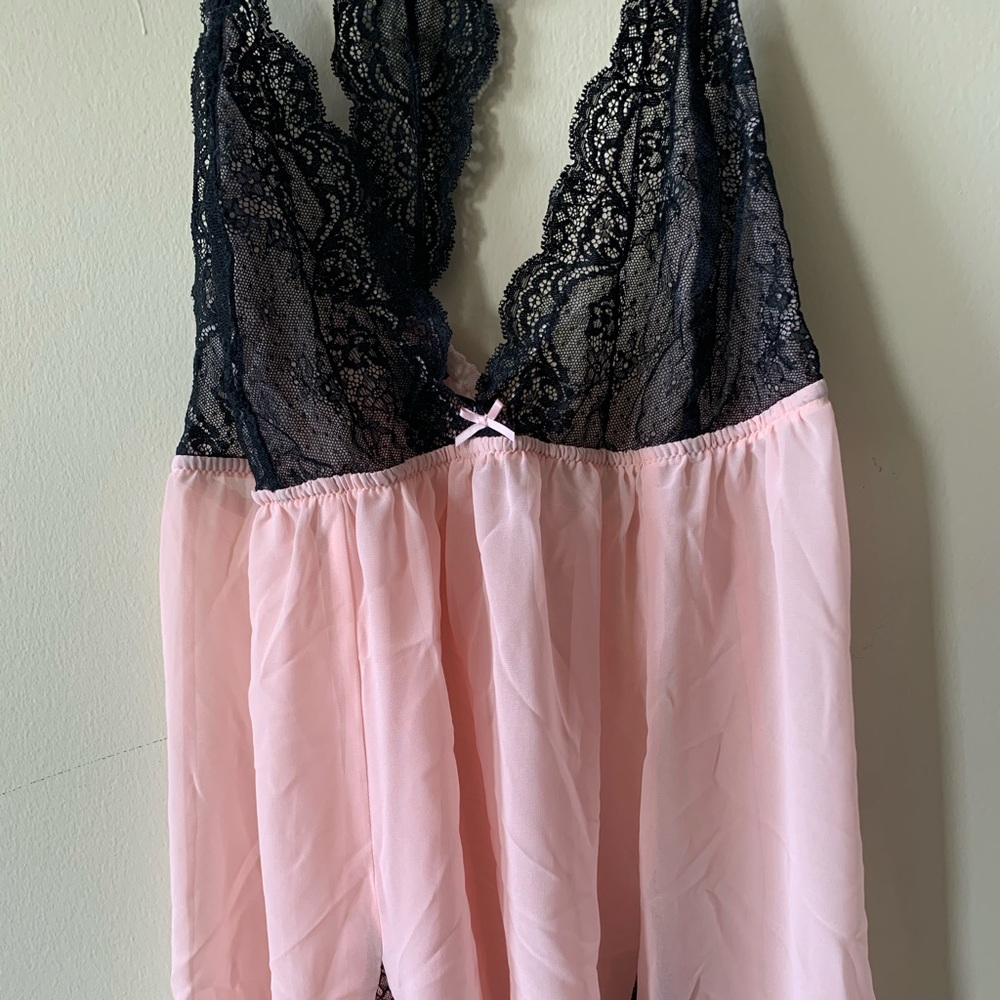 Ambrielle XXL pink and black babydoll